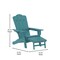 Flash Furniture Blue Adirondack Chair with Ottoman and Cupholder LE-HMP-1044-110-BL-GG - alternate 9